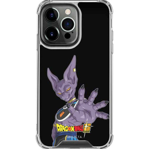 Dragon Ball Super Beerus Portrait iPhone 16 Pro Max Clear Case