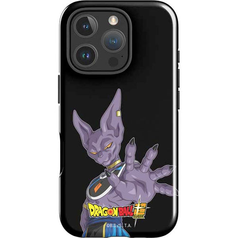 Dragon Ball Super Beerus Portrait iPhone 16 Pro Max Impact Case