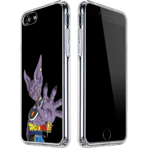 Dragon Ball Super Beerus Portrait iPhone SE (2nd & 3rd Gen) Clear Case