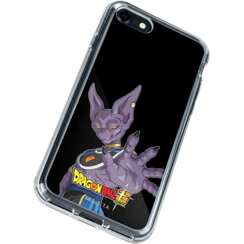 Dragon Ball Super Beerus Portrait iPhone SE (2nd & 3rd Gen) Clear Case