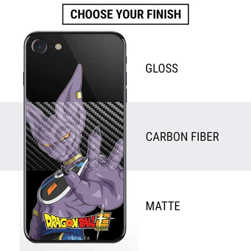Dragon Ball Super Beerus Portrait iPhone SE (2nd & 3rd Gen) Skin