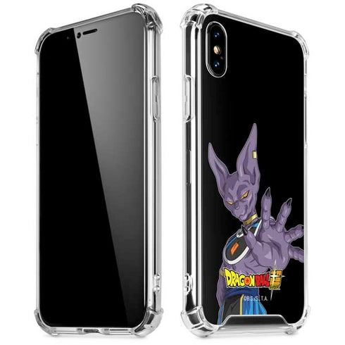 Dragon Ball Super Beerus Portrait iPhone XS Max Clear Case