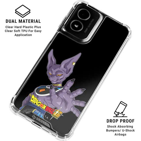 Dragon Ball Super Beerus Portrait Moto G Power 5G (2024) Clear Case