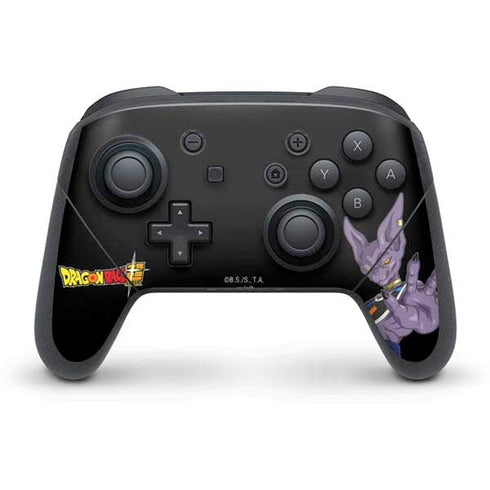 Dragon Ball Super Beerus Portrait Nintendo Switch Pro Controller Skin