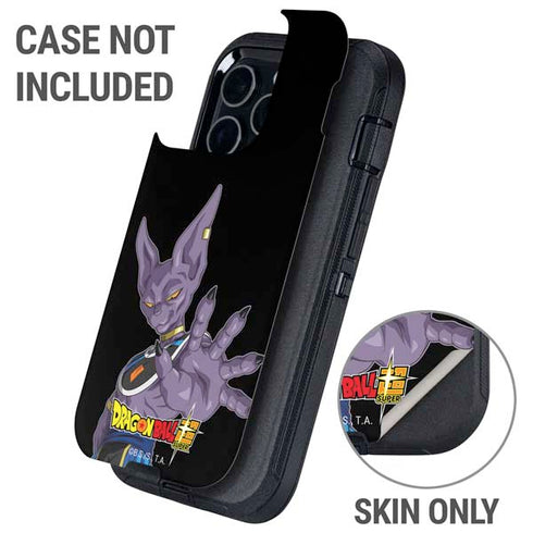 Dragon Ball Super Beerus Portrait Otterbox Defender iPhone Skin