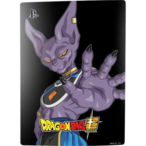 Dragon Ball Super Beerus Portrait PS5 Console Skin