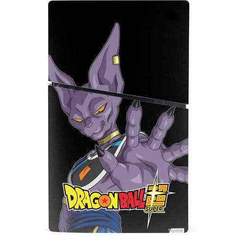 Dragon Ball Super Beerus Portrait PS5 Slim Digital Edition Bundle Skin