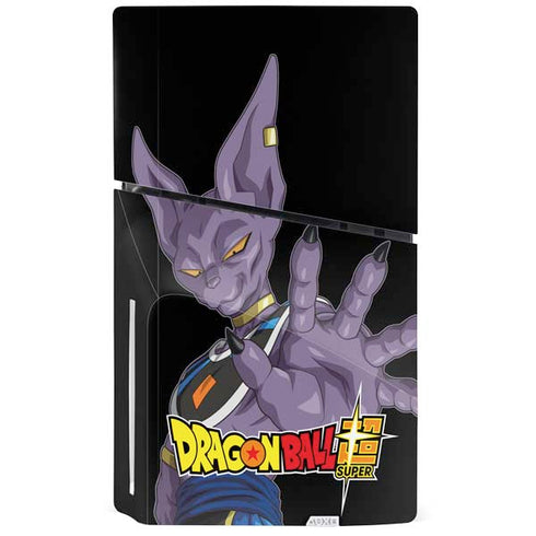 Dragon Ball Super Beerus Portrait PS5 Slim Disk Console Skin