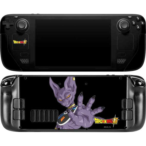Dragon Ball Super Beerus Portrait Steam Deck Handheld Gaming Computer OLED Skin