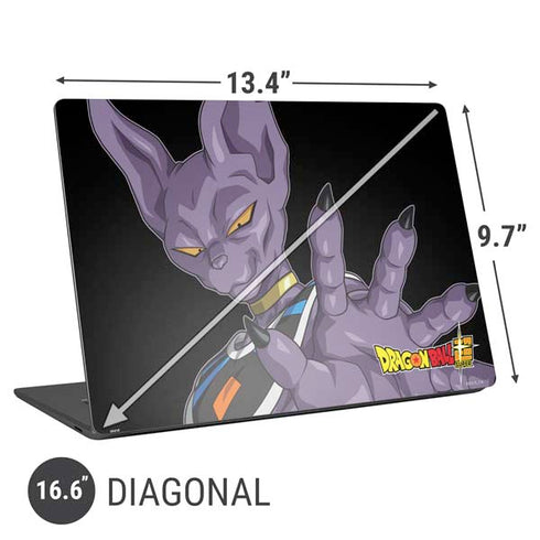 Dragon Ball Super Beerus Portrait Universal Laptop 16.6in (13.4 x 9.7in) Skin