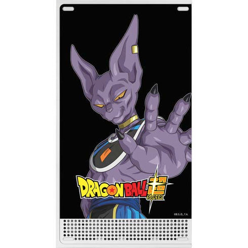 Dragon Ball Super Beerus Portrait Xbox Series S Console Skin