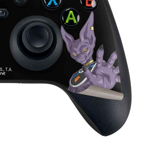 Dragon Ball Super Beerus Portrait Xbox Series X Controller Skin