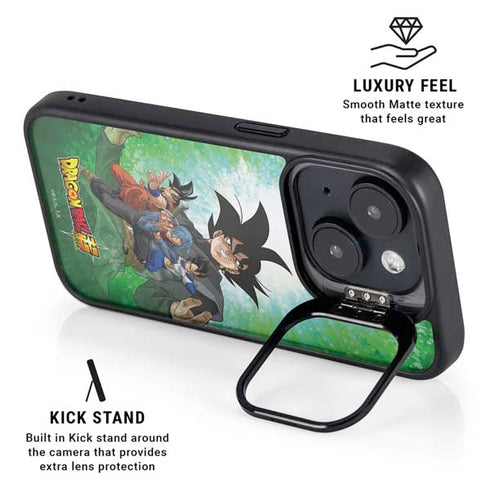 Dragon Ball Super Fate of the Future iPhone 16 Plus Kickstand Case