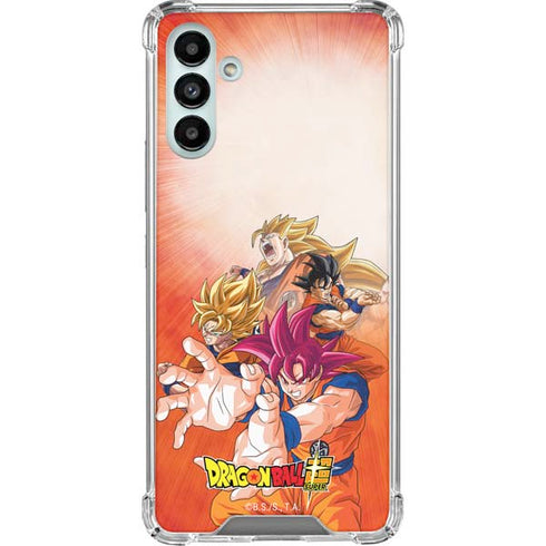 Dragon Ball Super Goku Evolution Galaxy A13 5G Clear Case