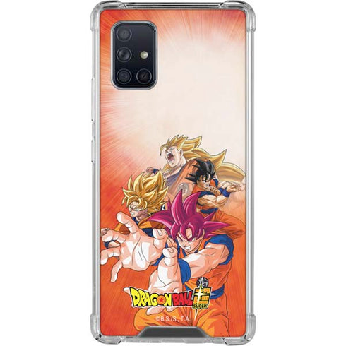 Dragon Ball Super Goku Evolution Galaxy A71 5G Clear Case