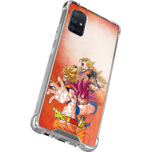 Dragon Ball Super Goku Evolution Galaxy A71 5G Clear Case
