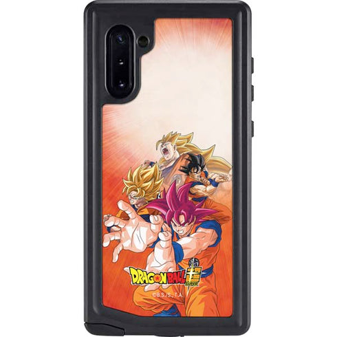 Dragon Ball Super Goku Evolution Galaxy Note 10 Waterproof Case