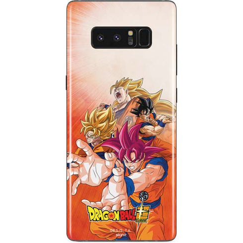 Dragon Ball Super Goku Evolution Galaxy Note 8 Skin