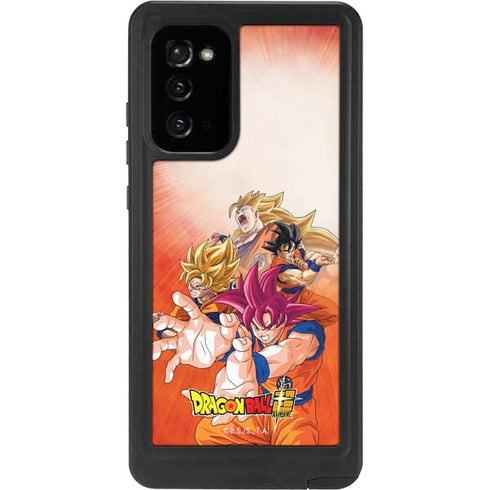 Dragon Ball Super Goku Evolution Galaxy Note20 5G Waterproof Case