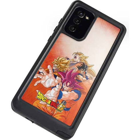 Dragon Ball Super Goku Evolution Galaxy Note20 5G Waterproof Case