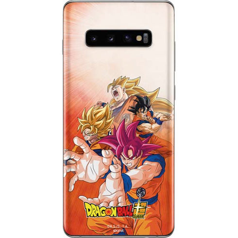 Dragon Ball Super Goku Evolution Galaxy S10 Plus Skin