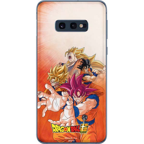 Dragon Ball Super Goku Evolution Galaxy S10e Skin