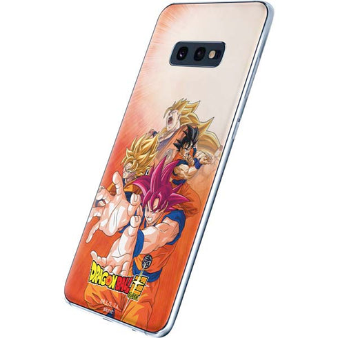 Dragon Ball Super Goku Evolution Galaxy S10e Skin
