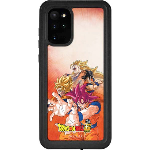 Dragon Ball Super Goku Evolution Galaxy S20 Plus Waterproof Case