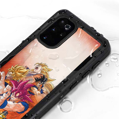 Dragon Ball Super Goku Evolution Galaxy S20 Plus Waterproof Case