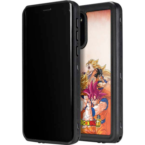 Dragon Ball Super Goku Evolution Galaxy S20 Waterproof Case