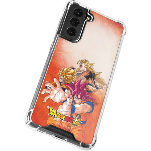 Dragon Ball Super Goku Evolution Galaxy S21 FE Clear Case