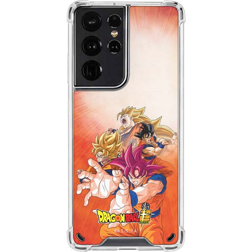Dragon Ball Super Goku Evolution Galaxy S21 Ultra 5G Clear Case