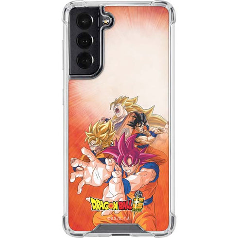 Dragon Ball Super Goku Evolution Galaxy S22 Clear Case