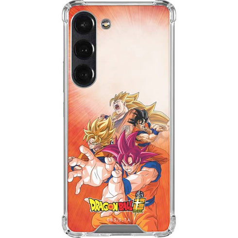Dragon Ball Super Goku Evolution Galaxy S23 Clear Case