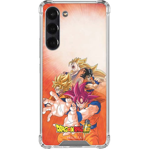 Dragon Ball Super Goku Evolution Galaxy S23 Plus Clear Case