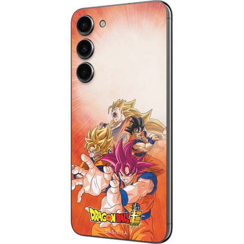 Dragon Ball Super Goku Evolution Galaxy S23 Plus Skin