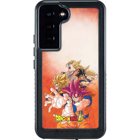 Dragon Ball Super Goku Evolution Galaxy S23 Plus Waterproof Case