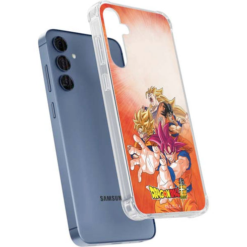 Dragon Ball Super Goku Evolution Galaxy S24 Clear Case