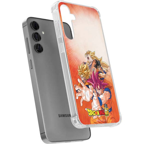 Dragon Ball Super Goku Evolution Galaxy S24 Plus Clear Case