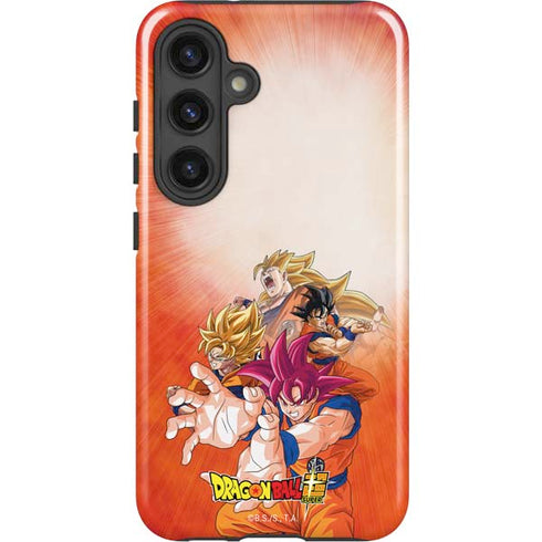 Dragon Ball Super Goku Evolution Galaxy S25 Plus Impact Case