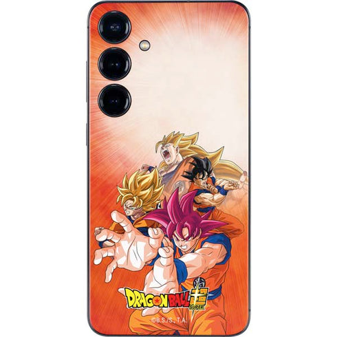 Dragon Ball Super Goku Evolution Galaxy S25 Plus Skin