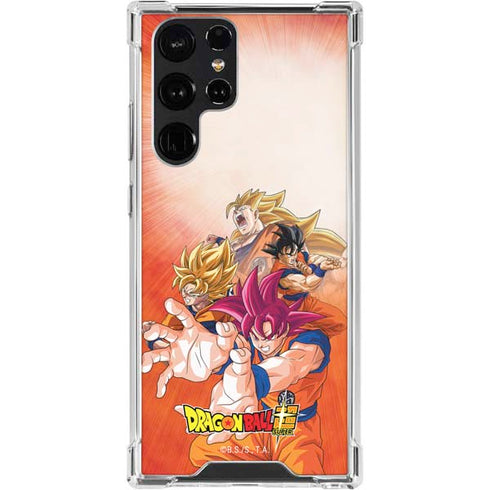 Dragon Ball Super Goku Evolution Galaxy S24 Ultra Clear Case