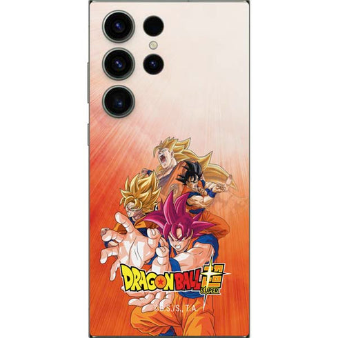Dragon Ball Super Goku Evolution Galaxy S25 Ultra Skin