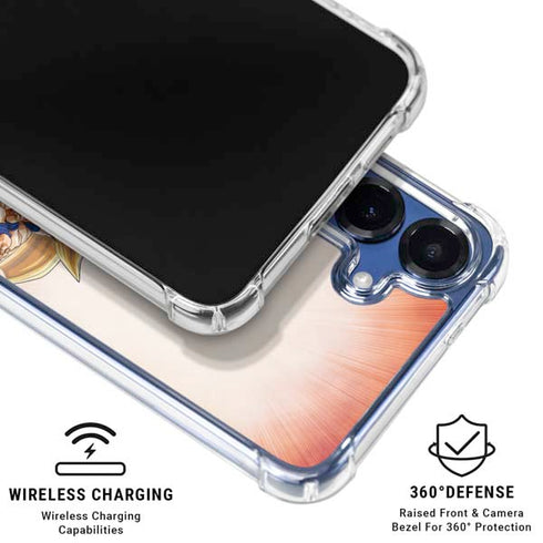 Dragon Ball Super Goku Evolution Galaxy S25 Clear Case