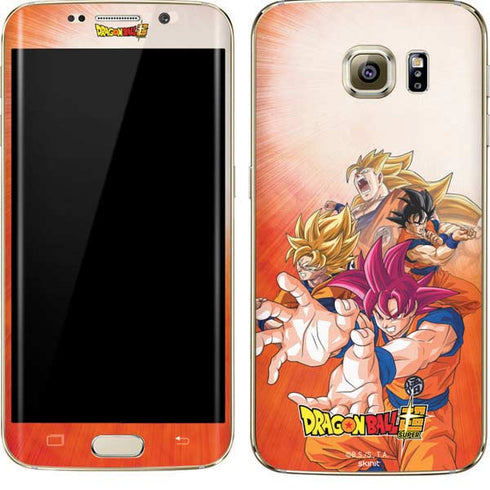 Dragon Ball Super Goku Evolution Galaxy S7 Edge Skin