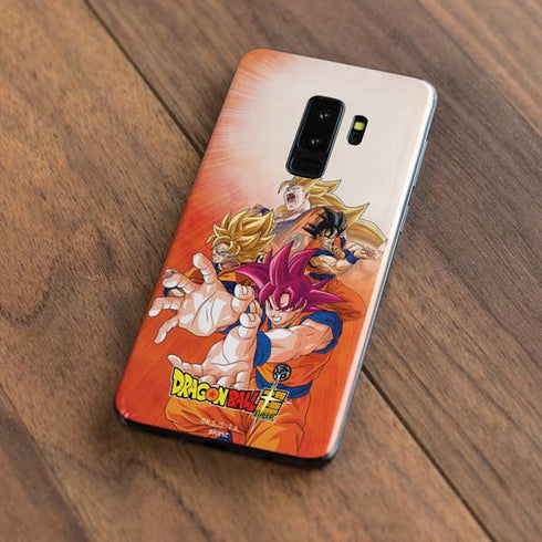 Dragon Ball Super Goku Evolution Galaxy S9 Plus Skin