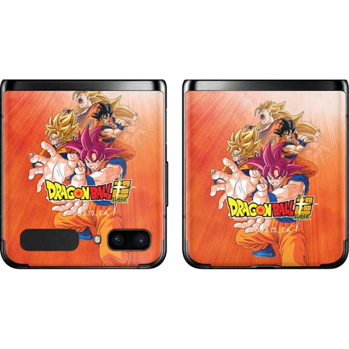 Dragon Ball Super Goku Evolution Galaxy Z Flip Skin