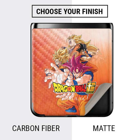 Dragon Ball Super Goku Evolution Galaxy Z Flip Skin