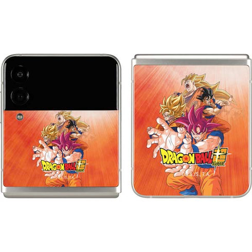 Dragon Ball Super Goku Evolution Galaxy Z Flip3 5G Skin