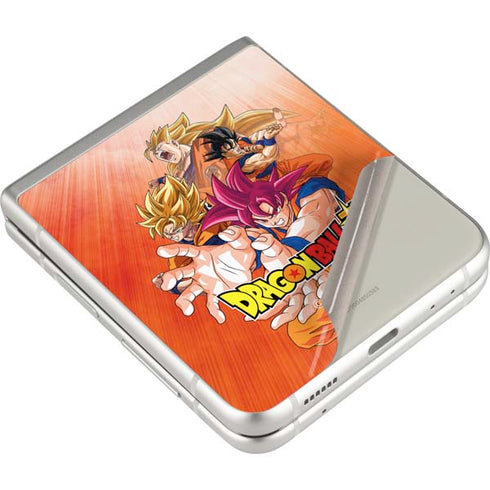Dragon Ball Super Goku Evolution Galaxy Z Flip3 5G Skin